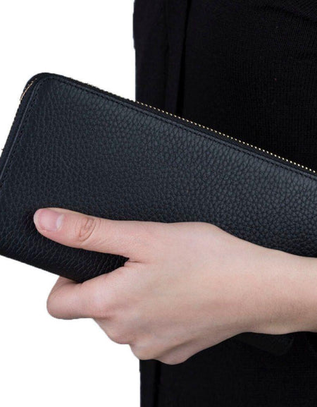 Westminster Handmade Full-Grain Leather Zippered Ladies Handbag-0