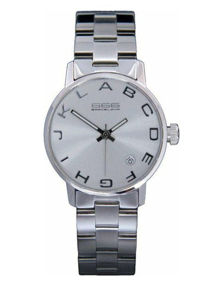White & Silver Unisex Watch 666 Barcelona 275 (Ø 35 mm) -