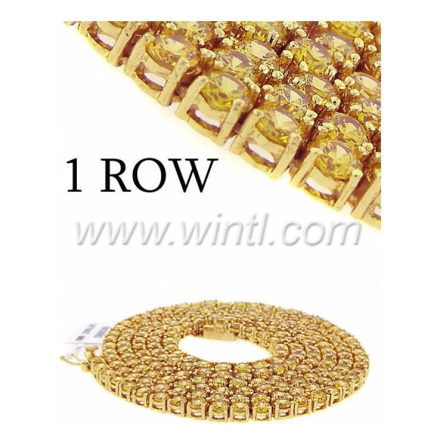 One Row Cz Chain 30"- 4mm