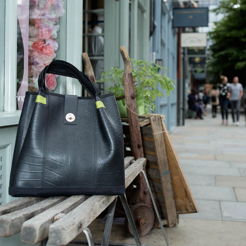 Load image into Gallery viewer, Anna Recycled Rubber Vegan Tote Bag (2 Colours Available)
