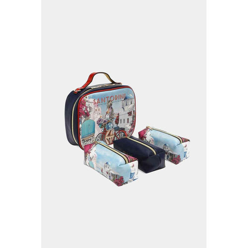 Load image into Gallery viewer, Nicole Lee USA Printed Handbag with Three Pouches - A Luxe Accessory for the Modern Woman
