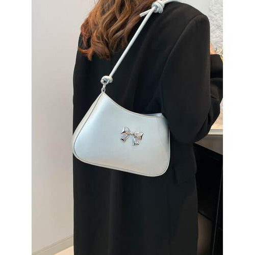 Load image into Gallery viewer, Bow PU Leather Knotted Strap Handbag – An Epitome of Elegance
