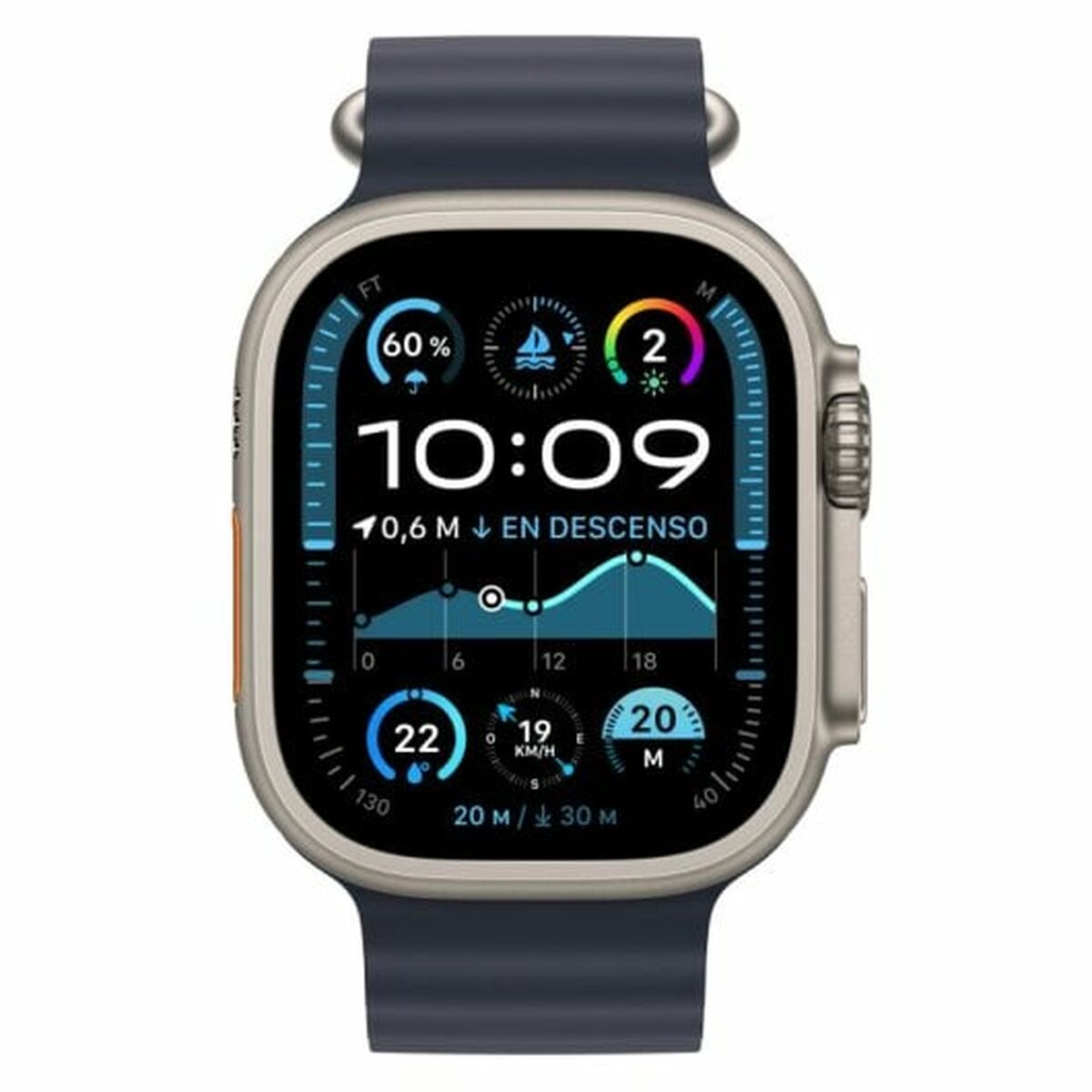 Smartwatch Apple MX4D3TY/A Titanium 49 mm-8