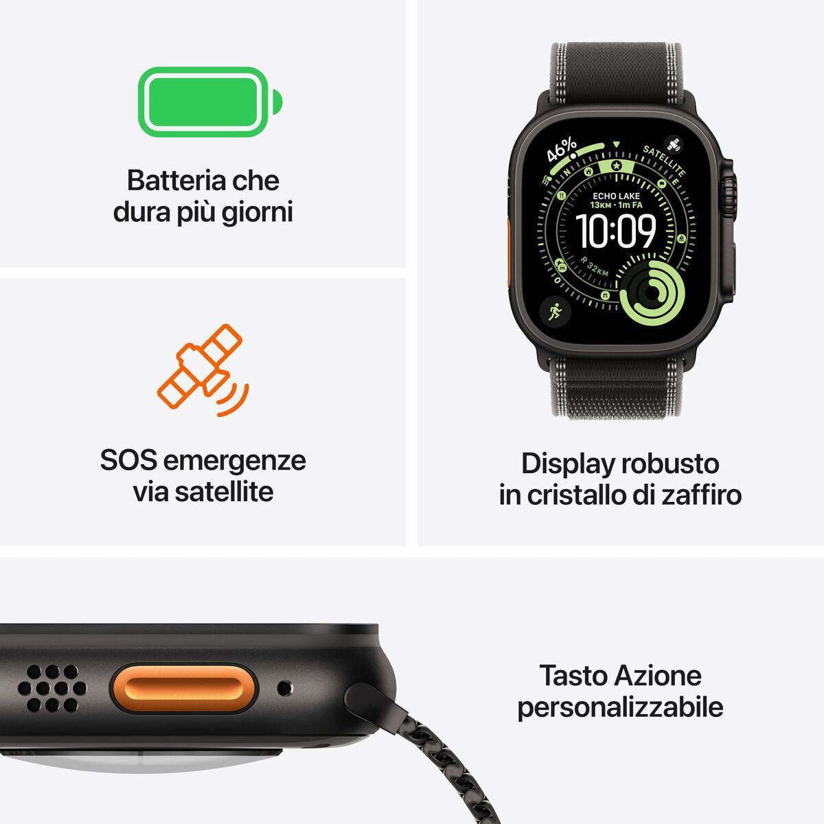 Smartwatch Apple MF1T4QL/A Titanium 49 mm-5