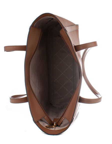 Shoulder Bag Michael Kors Leida Brown 34 x 29 x 12 cm-1