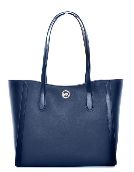 Shoulder Bag Michael Kors Leida Blue 33 X 30 X 12 CM-0