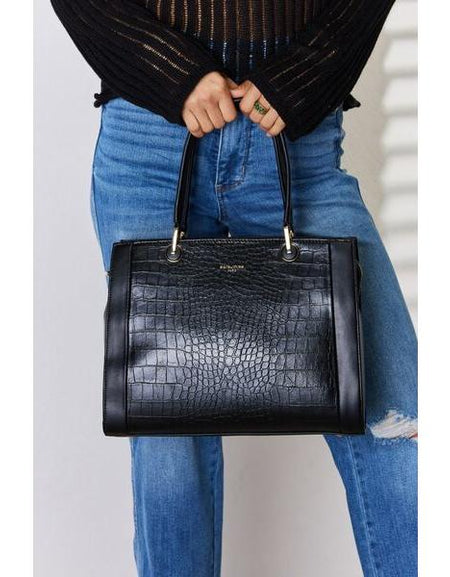 David Jones Texture PU Leather Handbag – Elegance Redefined