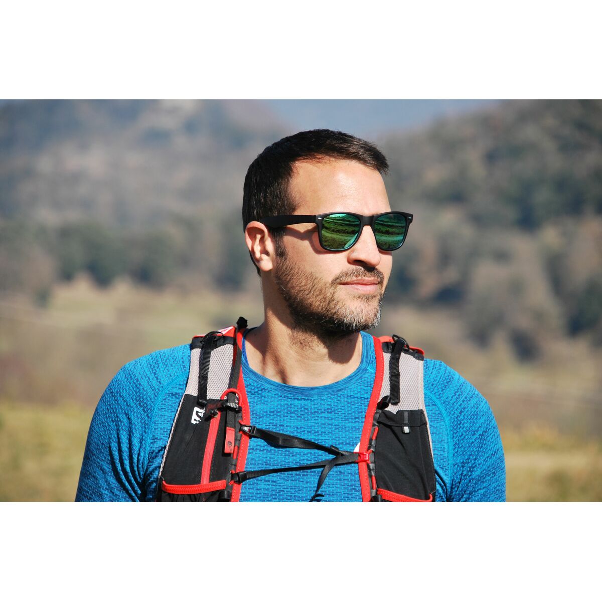 Unisex Sunglasses Eagle WAVE Black Mirror-1