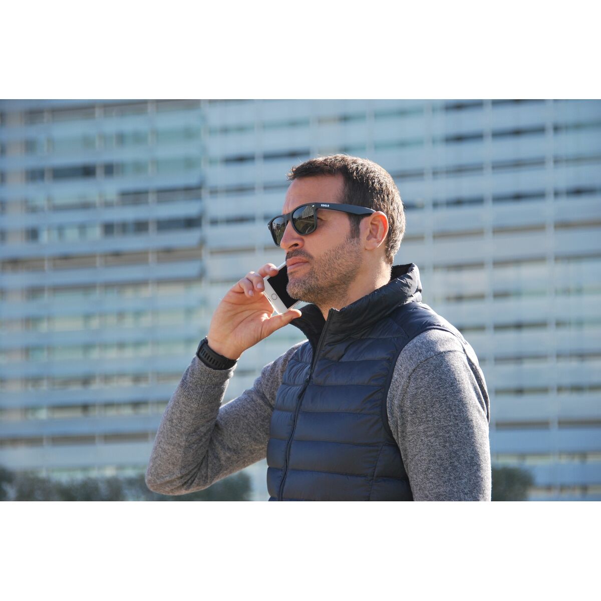 Unisex Sunglasses Eagle WAVE Black-3