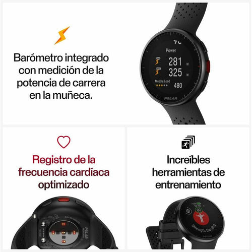 Load image into Gallery viewer, Smartwatch Polar Black 1,2&quot;-3
