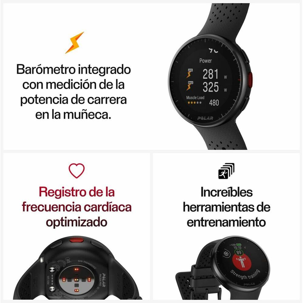 Smartwatch Polar Black 1,2"-3