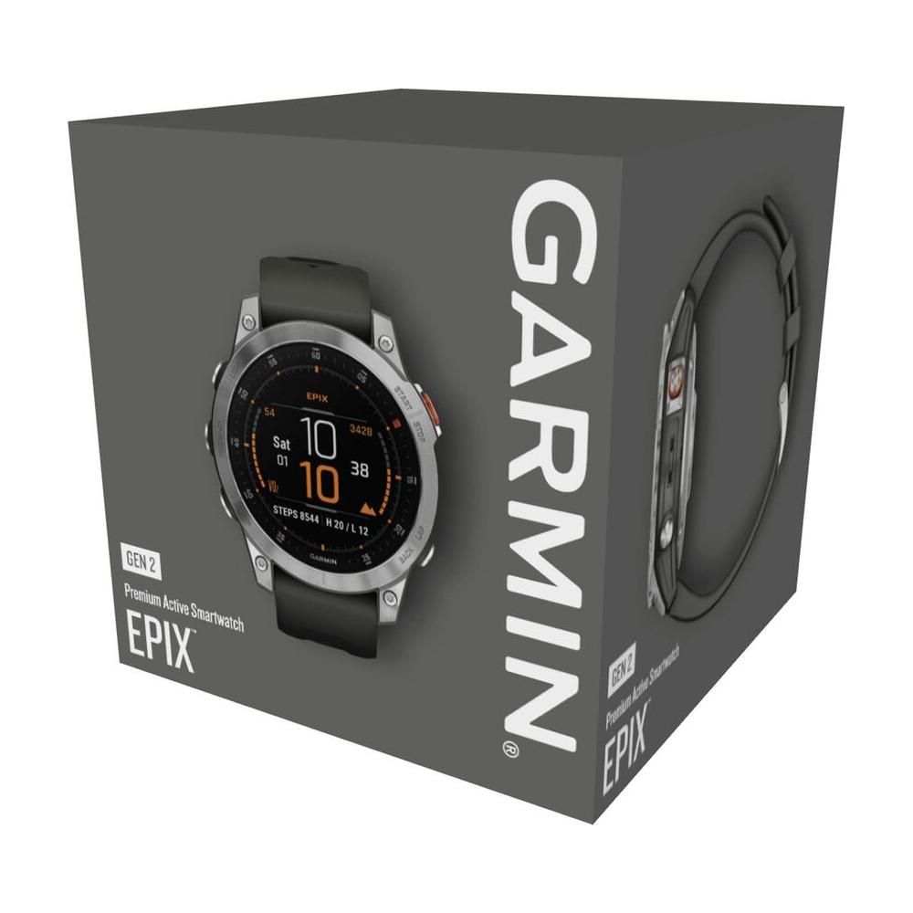 Smartwatch GARMIN Epix G2 Silver Black Grey 1,3"-1