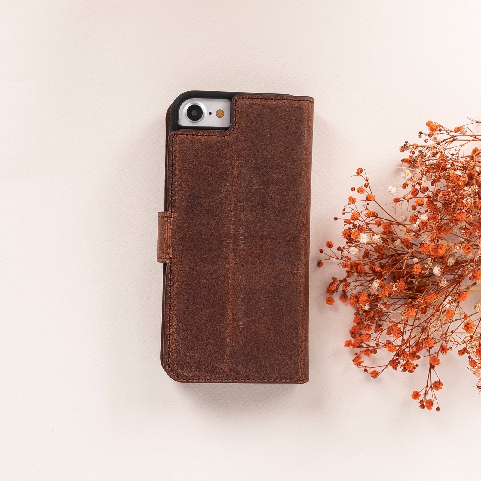 Magic iPhone 16E Detachable Leather Wallet Case-4