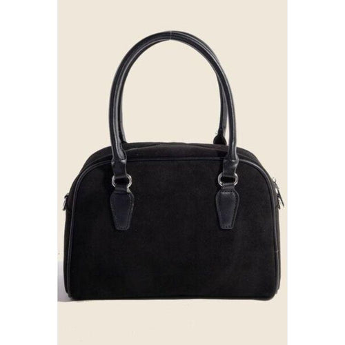 Load image into Gallery viewer, Fame Faux Leather Handle Boxy Handbag - Elegance Redefined
