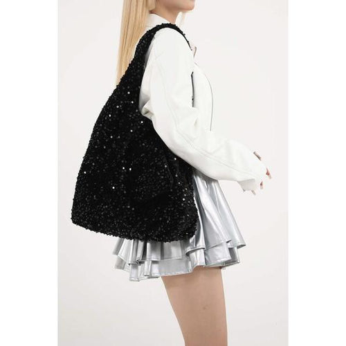 Load image into Gallery viewer, Luxurious Sequin Polyester Handbag
