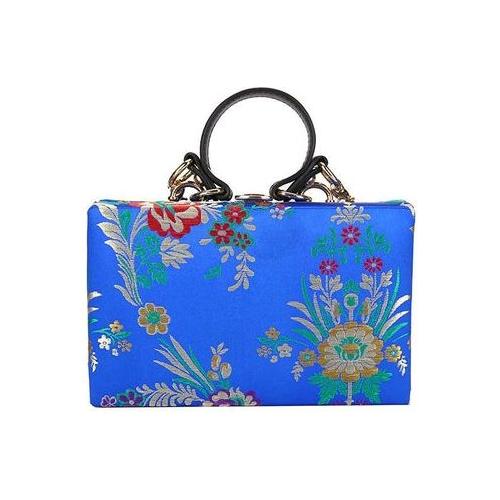 Elegant Blooms Flower Clutch Evening Bag