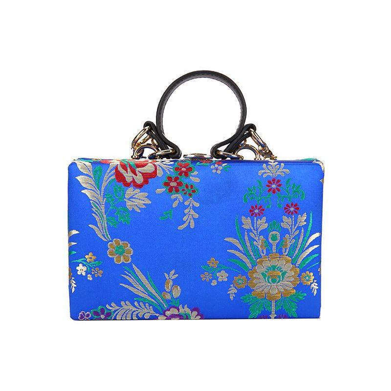 Elegant Blooms Flower Clutch Evening Bag