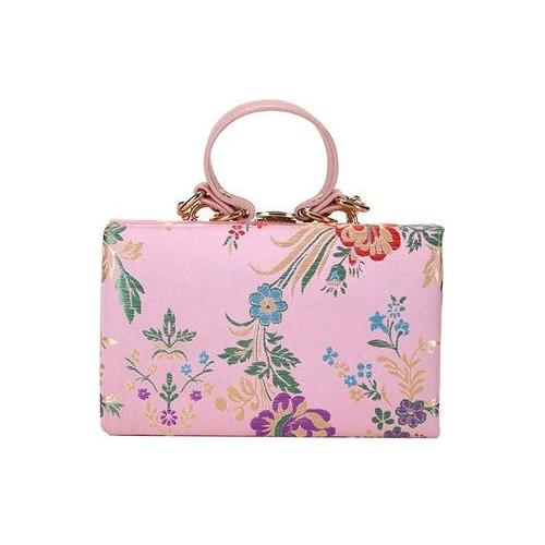 Elegant Blooms Flower Clutch Evening Bag