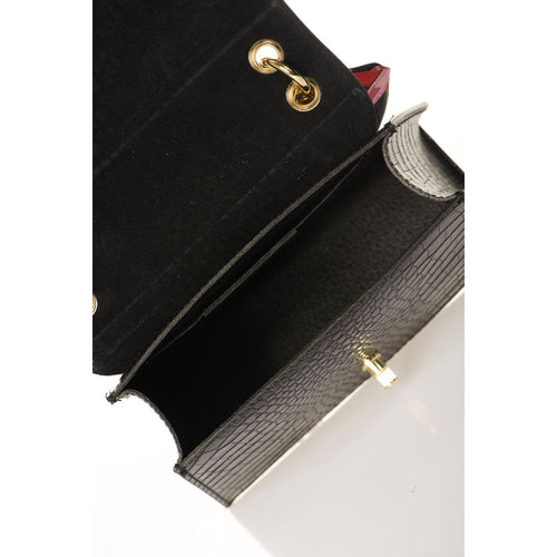 Load image into Gallery viewer, AYLA BLACK: Exquisite Crocco Embossed Calfskin Handbag
