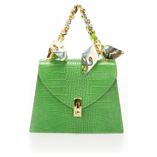 Load image into Gallery viewer, AYLA VERDE Crocco Embossed Calfskin Handbag
