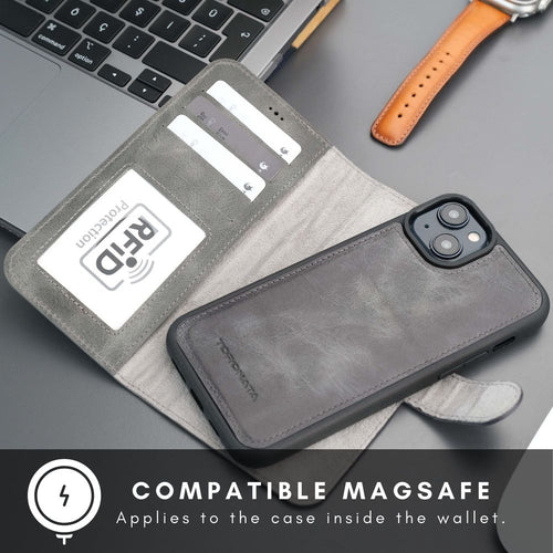 Load image into Gallery viewer, Casper Leather iPhone 15 Plus Wallet Case | MagSafe-41
