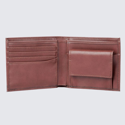 Load image into Gallery viewer, JP Men&#39;s Vegan Wallet I Brown-2
