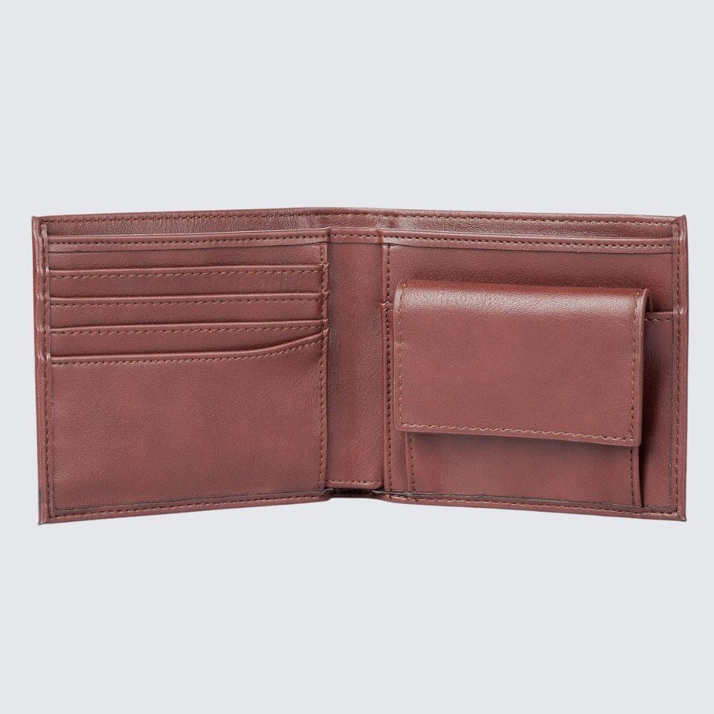 JP Men's Vegan Wallet I Brown-2