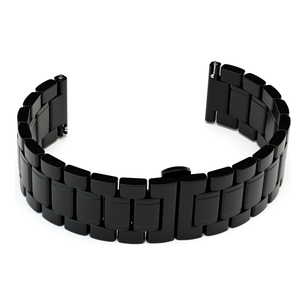 Black Brushed Link Bracelet