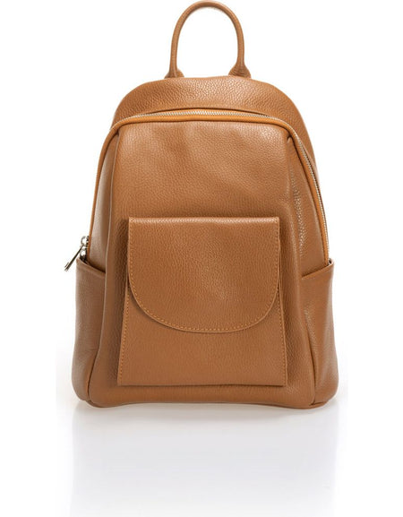 1105-COGNAC Designer Italian Handbag - A Timeless Luxury Statement