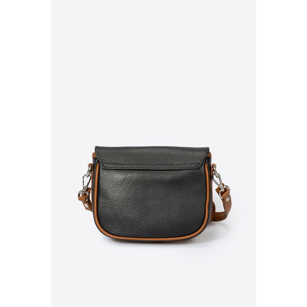 BELA BLACK+COGNAC Women's Designer Shoulder Bag