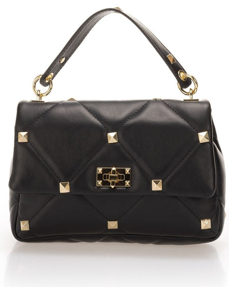 KYLIE BLACK: A Luxurious Quilted Leather Handbag