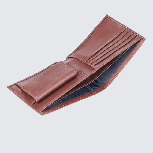 Load image into Gallery viewer, JP Men&#39;s Vegan Wallet I Brown-1
