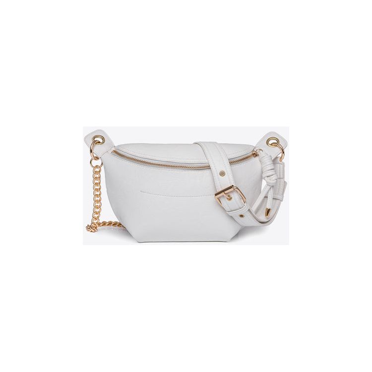 Leather Chain Strap Crossbody Bag