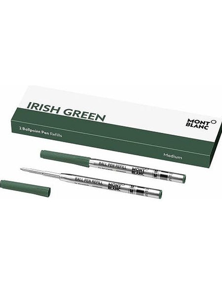 MONTBLANC Mod. IRISH GREEN -  BALLPOINT PEN REFILLS - MEDIUM - 2 PCS-0