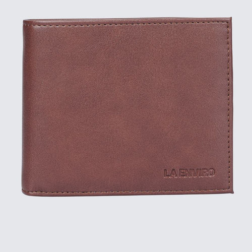 Load image into Gallery viewer, JP Men&#39;s Vegan Wallet I Brown-0
