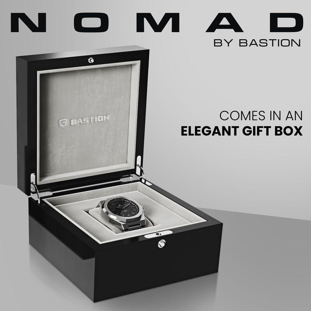 NOMAD - STAINLESS STEEL AUTOMATIC 42MM WATCH, WATERPROOF 10ATM (100m)