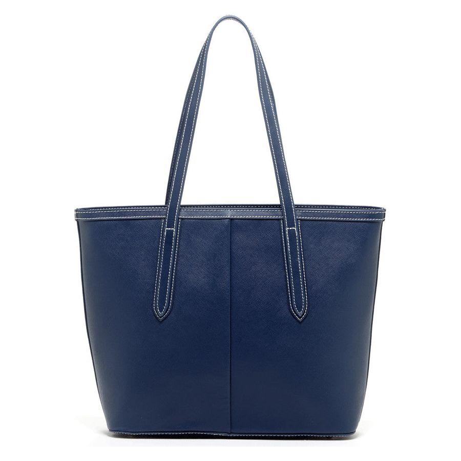 Ludlow Blue Leather Shoulder Bag