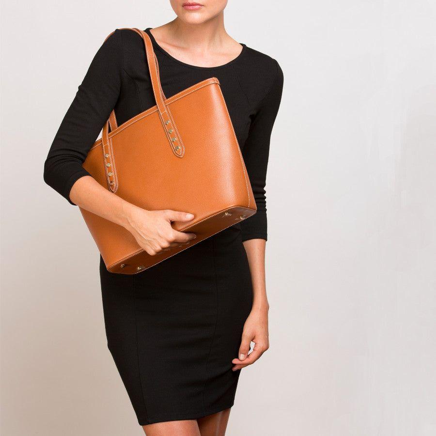 Ludlow Brown Leather Shoulder Bag