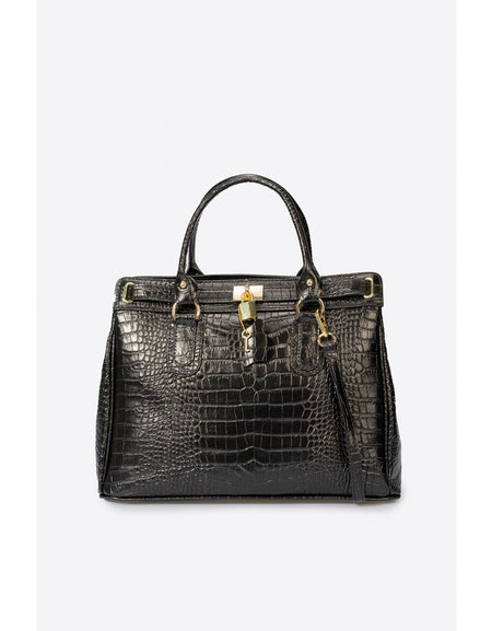SAGE BLACK Designer Italian Handbag: A Timeless Elegance