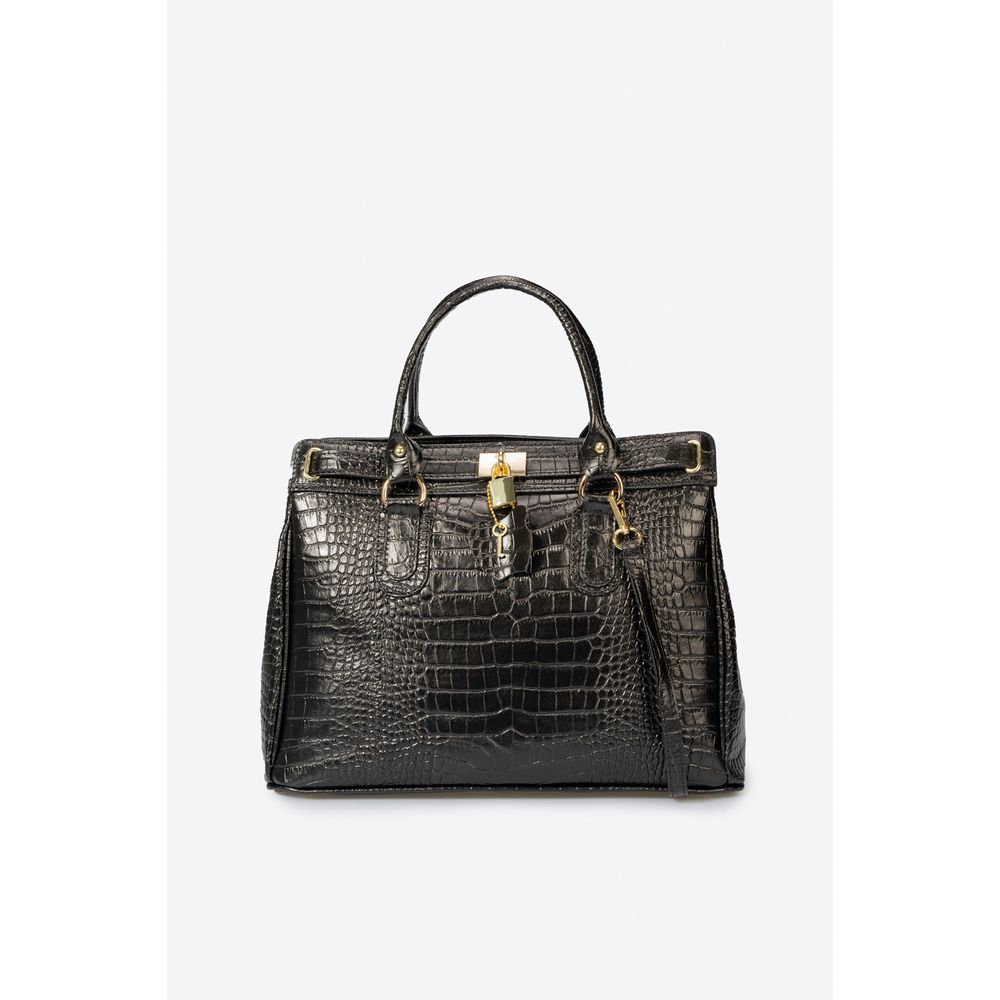 SAGE BLACK Designer Italian Handbag: A Timeless Elegance