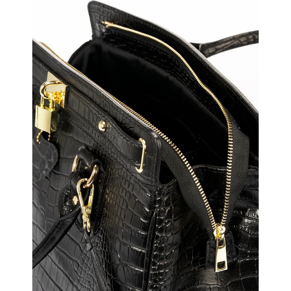 SAGE BLACK Designer Italian Handbag: A Timeless Elegance