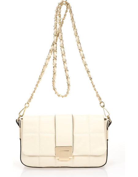 Luxurious Designer Italian Handbag - 1358 BEIGE