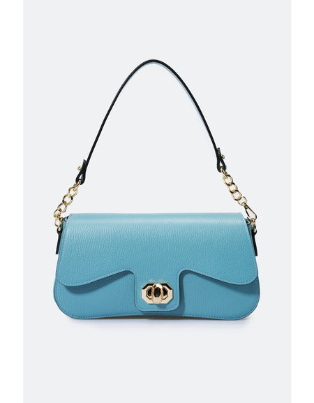 ALMA AZZURRO Baguette Bag in Grain Leather
