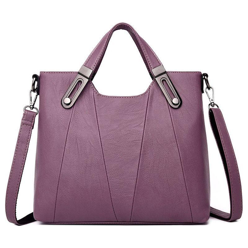 Elegant Collection: Soft Leather Large-capacity Handbag For Women