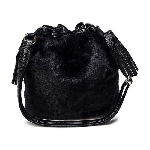 Load image into Gallery viewer, Fashion Plush Handbag For Women - A Luxurious Bucket Bag
