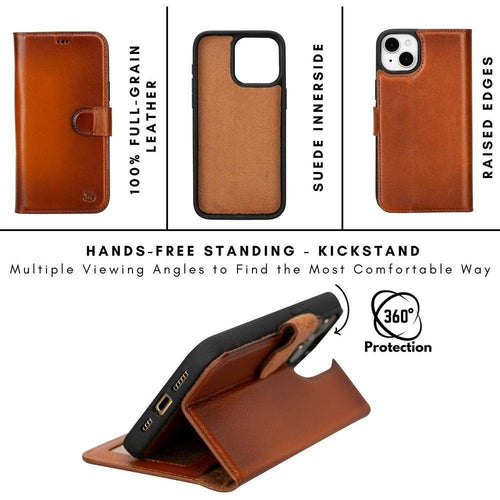 Load image into Gallery viewer, Casper iPhone 14 Series Detachable Leather Wallet Case-90
