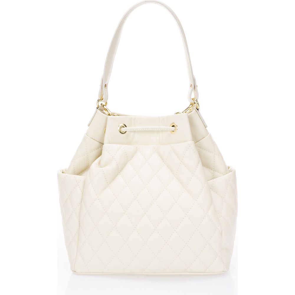 EDINA BEIGE: Exquisite Italian Handbag for the Distinguished Woman