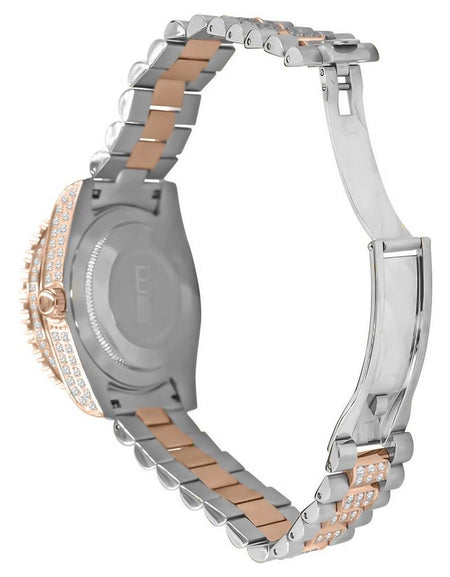 ROCOCO Steel CZ Watch - A Timeless Bling Masterpiece