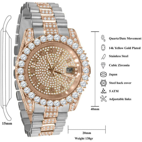 Load image into Gallery viewer, ROCOCO Steel CZ Watch | 5308118
