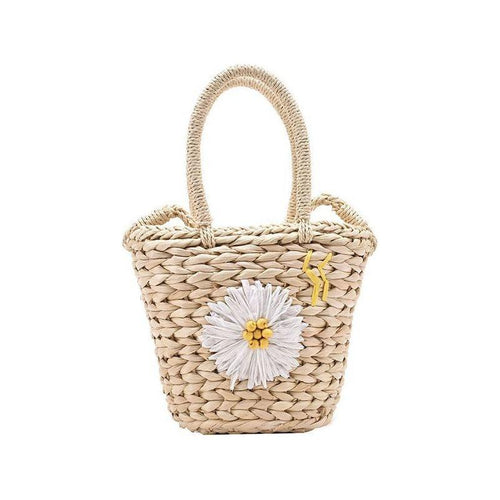 Load image into Gallery viewer, Exquisite Small Straw Woven Bucket Handbag for Women
